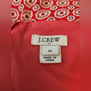 J. Crew printed ruffle-hem spaghetti strap dress